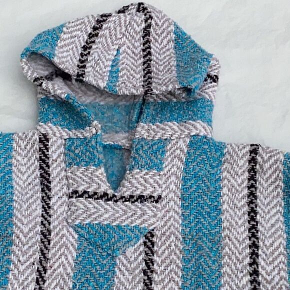 Hippie hooded drug rug pullover jacket size Small - Picture 5 of 6